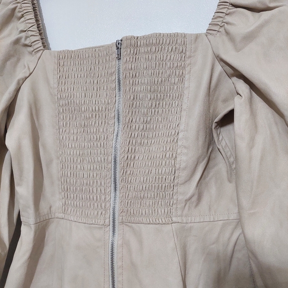 7 For All Mankind Mini Dress Sexy Vegan Faux Leather Anthropologie - Picture 8 of 8